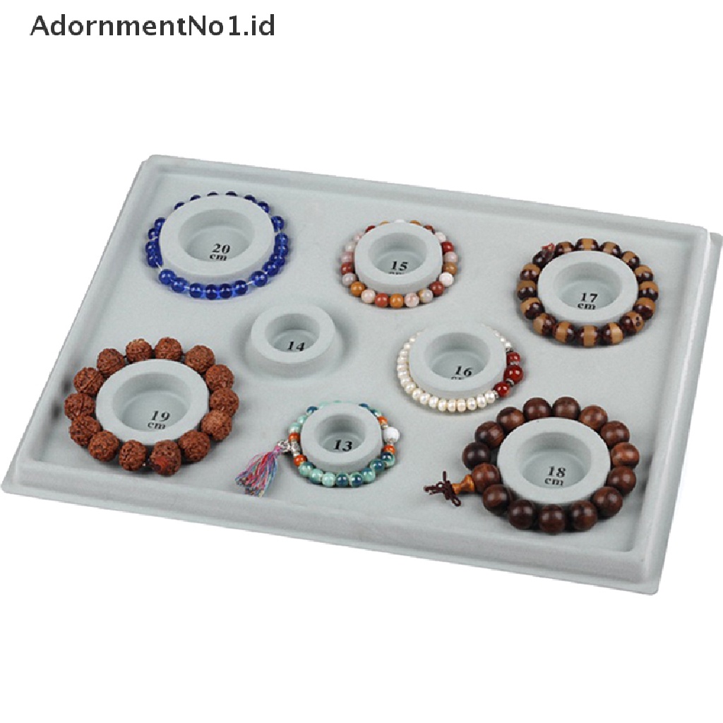 [AdornmentNo1] Flocked Bead Board Untuk Gelang Kalung Tray Manik-Manik Alat Ukur [ID]