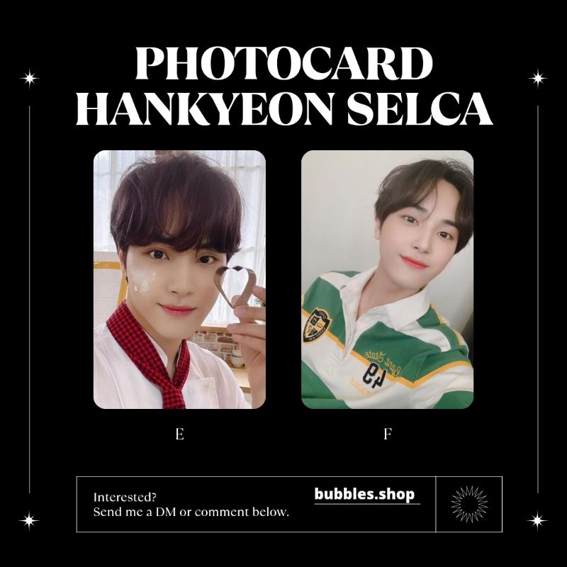 PHOTOCARD UNOFFICIAL HANKYEON THE BOYZ SELCA