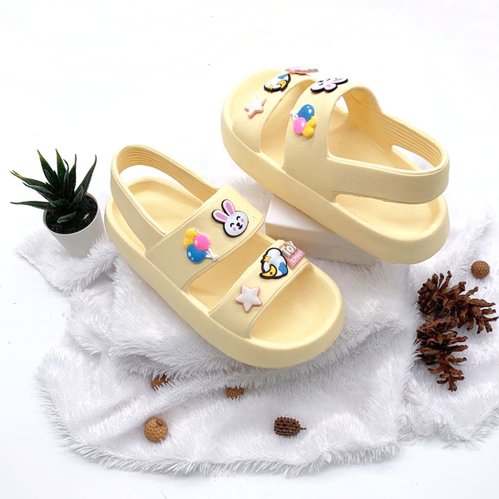 Sandal Selop Wanita Sandal Wedges Lalisa Korean Style Model Tali Belakang Terbaru HL-803