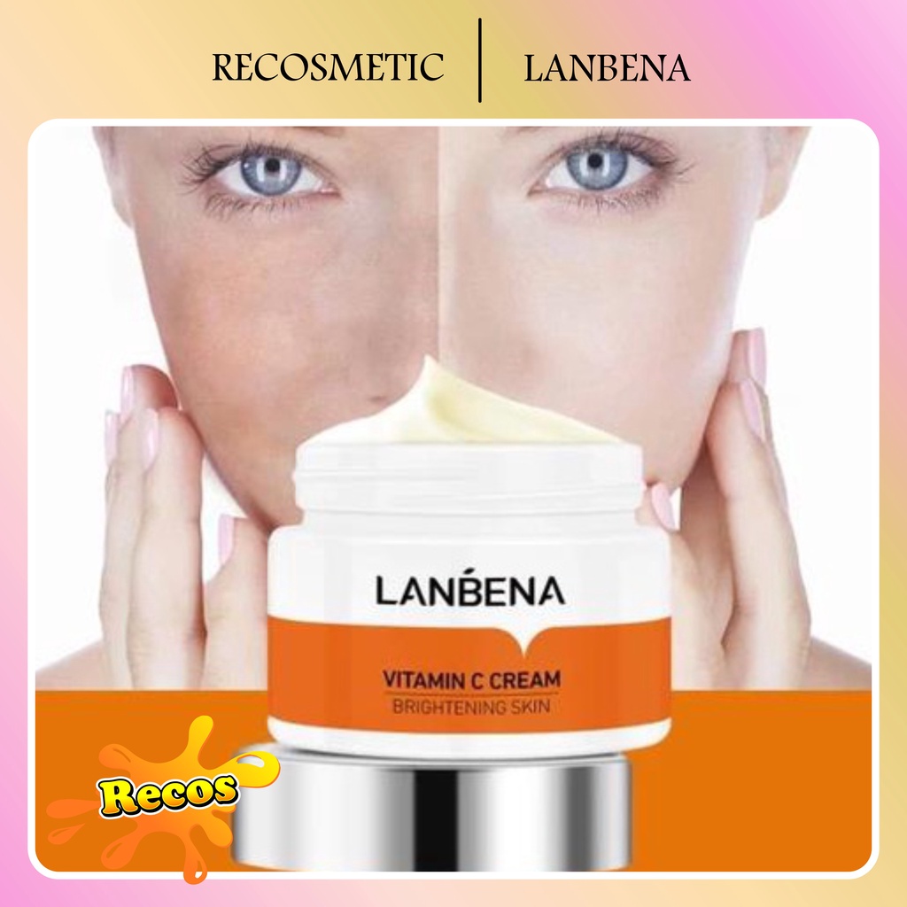 LANBENA Vitamin C Krim - Mencerahkan Wajah (50 gr) [BPOM]