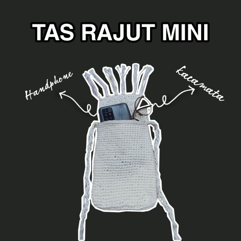 [ FREE TALI HOODIE] TAS RAJUT MINI HANDMADE PREMIUM