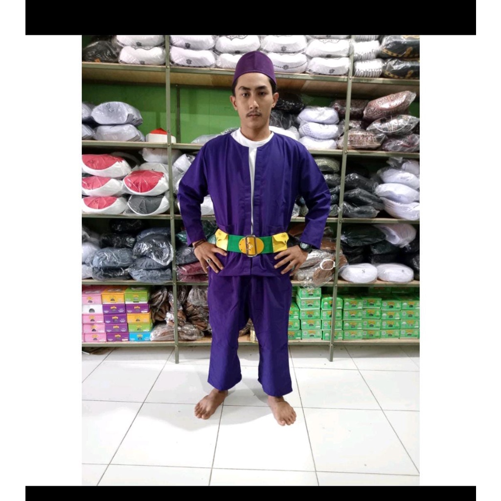 Stelan baju pangsi betawi dewasa / remaja