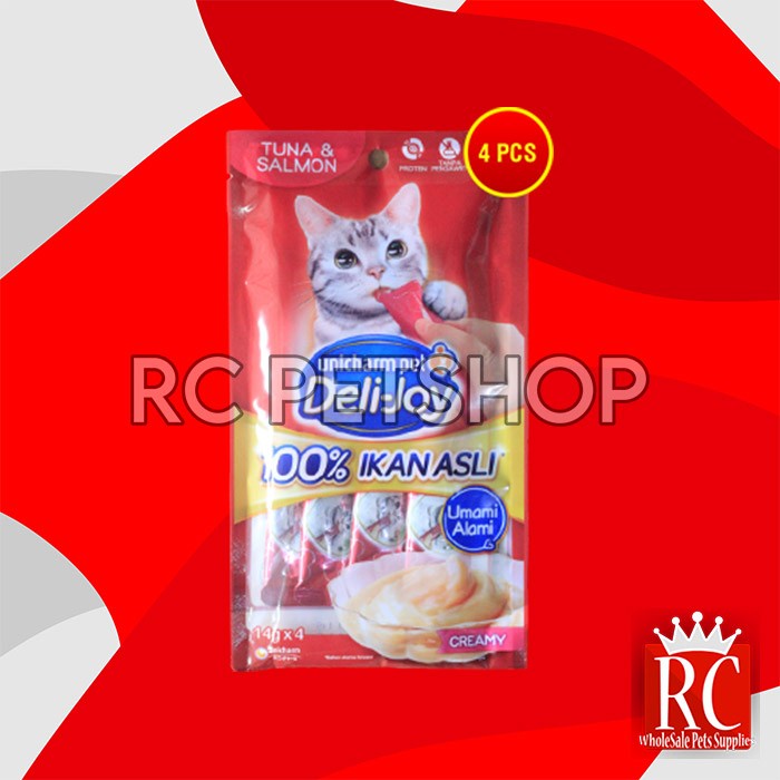 Snack Kucing Deli Joy Creamy Cat treat Cemilan 14 Gram
