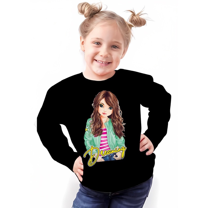 Atasan sweater anak-anak/ Fashion anak-anak cewek/ New Fashion anak-anak perempuan / Pakaian Baju an