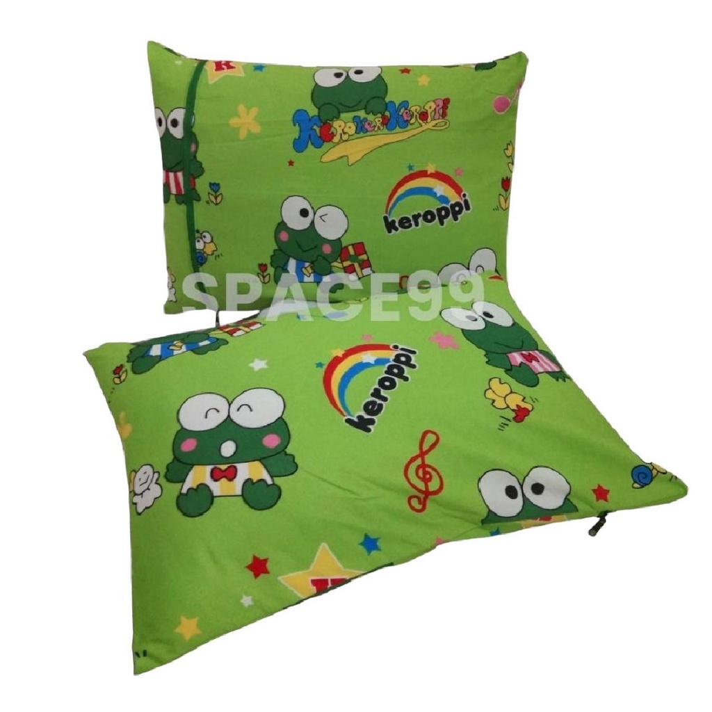 Paket Sarung Bantal Resleting Motif Anak 18pcs