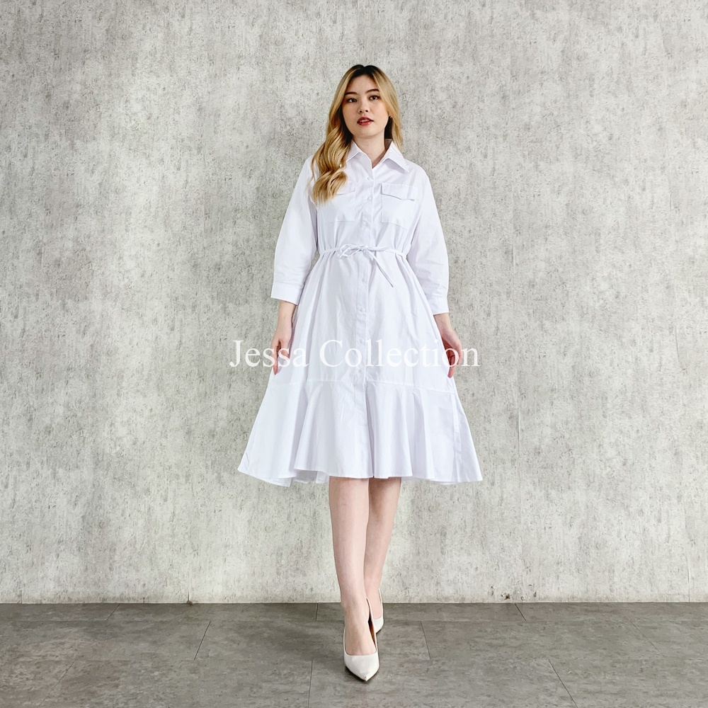 Premium Helania Ribbon Dress TH 350 COTTON