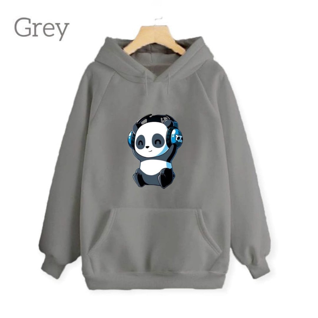 Hzl_outfit Sweater Hoodie Panda 4K Foto Hoodie Sweater Anak Anak