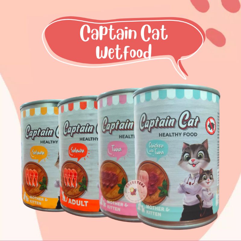 Captain Cat Wetfood 400GR Makanan Basah Untuk Kucing