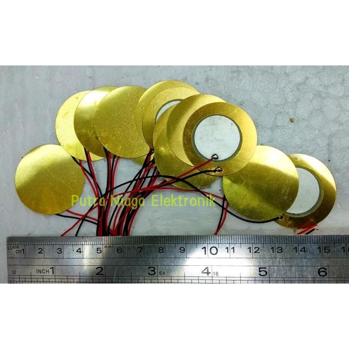 Piezo Electric 35mm lengkap dengan kabel 15cm buzzer elektrik passif putr4n14 Diminati Banget