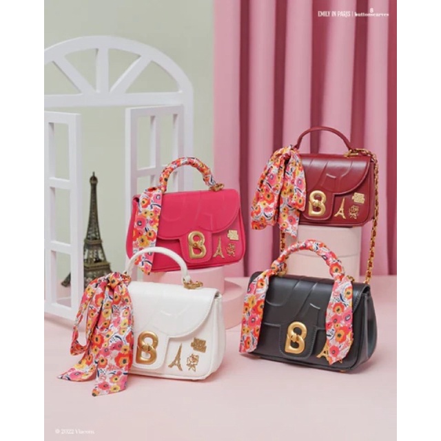 Emily Alma Flap Bag Small Le Blanc (Putih) BUTTON SCARVES