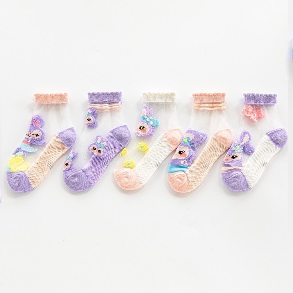 MurmerOfficial Kaos Kaki Anak Motif Rabbit Kaus Kaki Bayi Kelinci Lucu KK049