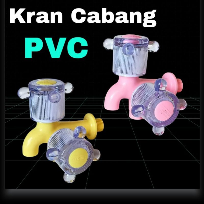 Kran Cabang Pvc / Kran Double Shower Pvc
