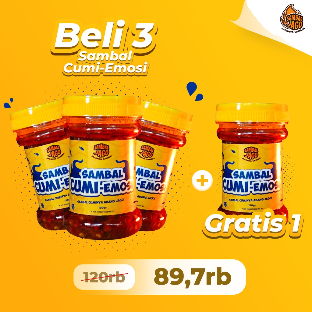 

Sambal Cumi Beli 3 gratis 1