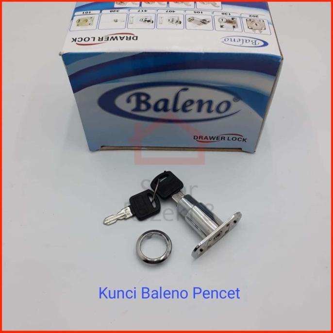 Kunci Baleno PENCET Push Lock Tusuk Pintu Lemari Geser Sliding