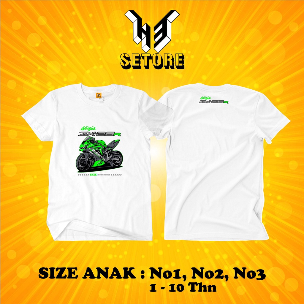 Kaos Baju Anak Motor KAWASAKI NINJA ZX 25 R Kaos otomotif