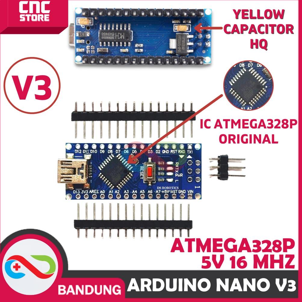 Jual Arduino Nano V3 Atmega328p Pu 5v Arduino Nano Atmega328 Tanpa Kabel Data Mini Usb Cqitl7983 3010