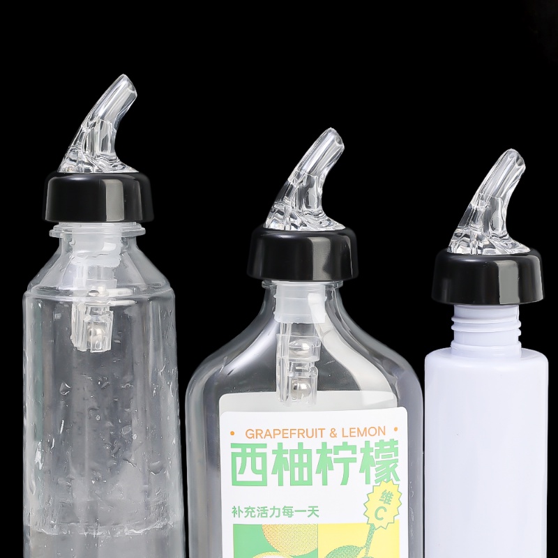 Squeeze Oil Bottle Dispenser Alat Pemeras Minyak Nipple Vinegar Soy Sauce Bottle Press Nozzle Untuk Tuang Cuka Minuman Keras 15ml/30ml/45ML Penuang Wine Kuantitatif Alkohol Liquid Dispenser