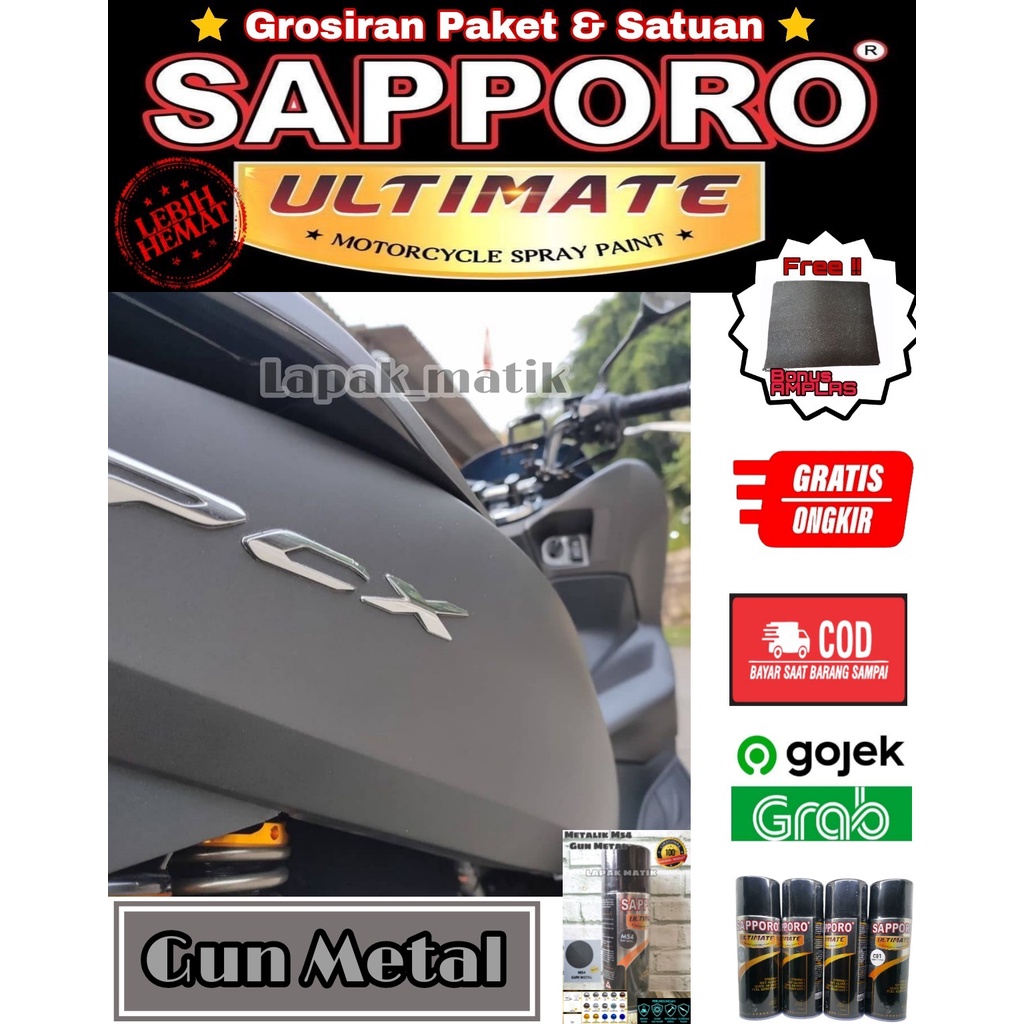 SAPPORO ULTIMATE M54 GUN METAL / CAT SPRAY SEMPROT AEROSOL