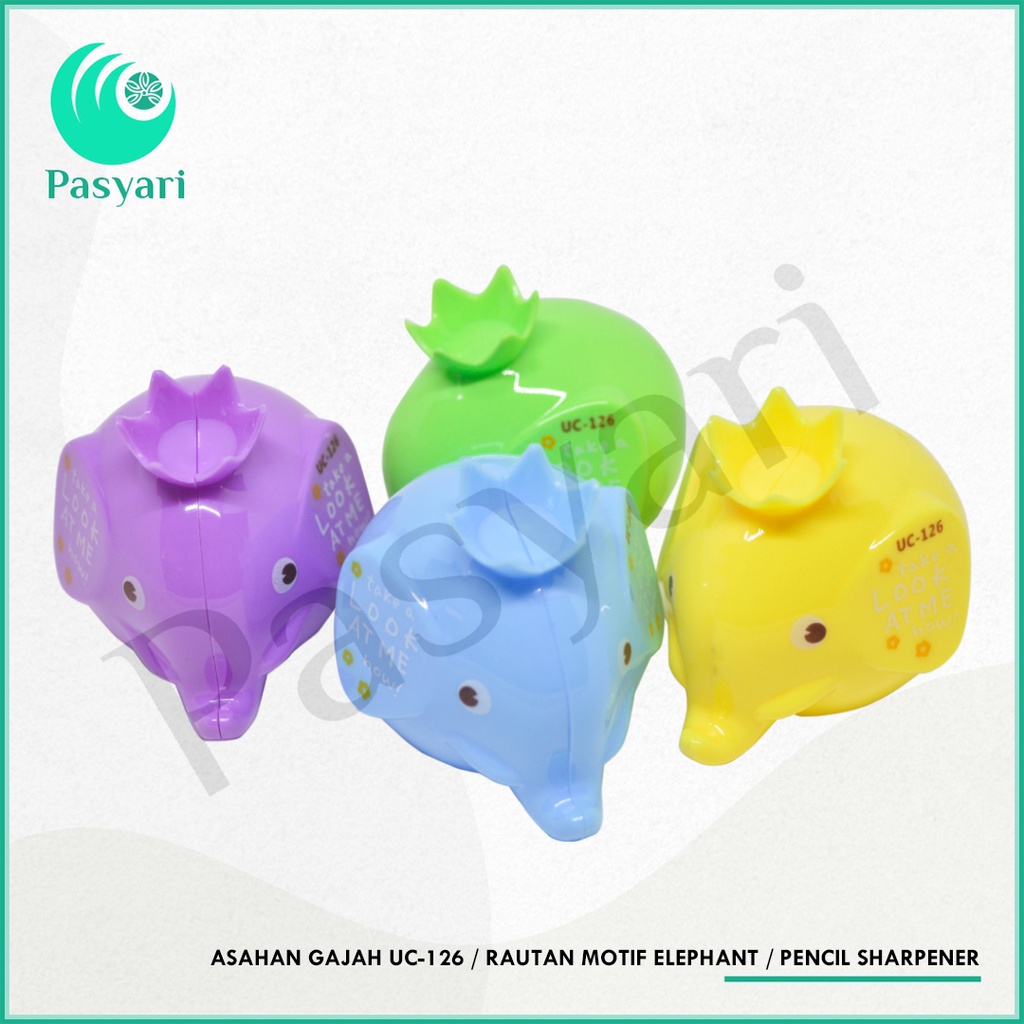 

Asahan Gajah UC-126 / Rautan Motif Elephant / Pencil Sharpener