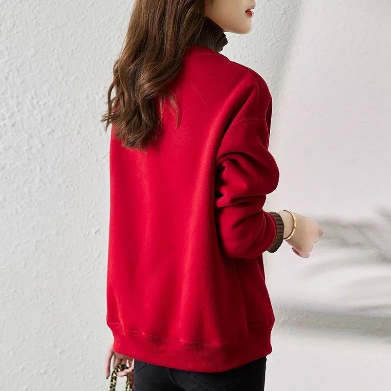 Sweater wanita turtleneck premium