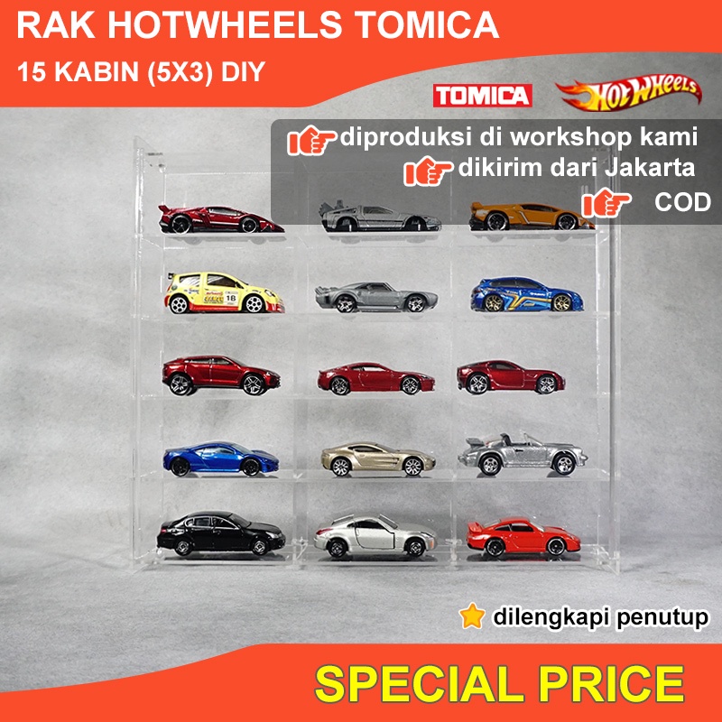 RAK TOMICA 15 Kabin Rak Diecast DIY Rakit Sendiri