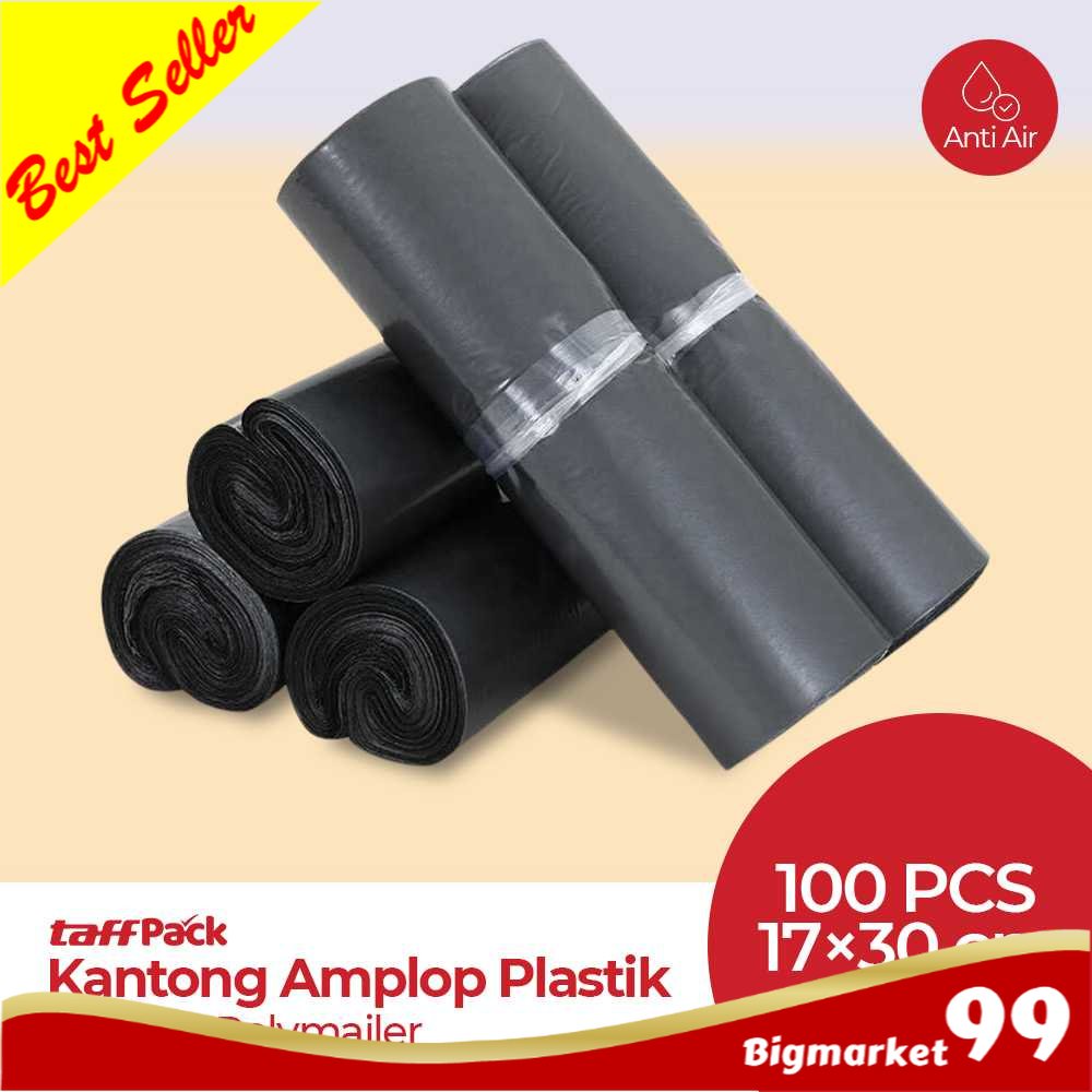 

[100 PCS] Kantong Amplop Plastik Packing Polymailer Polybag + Seal Lem