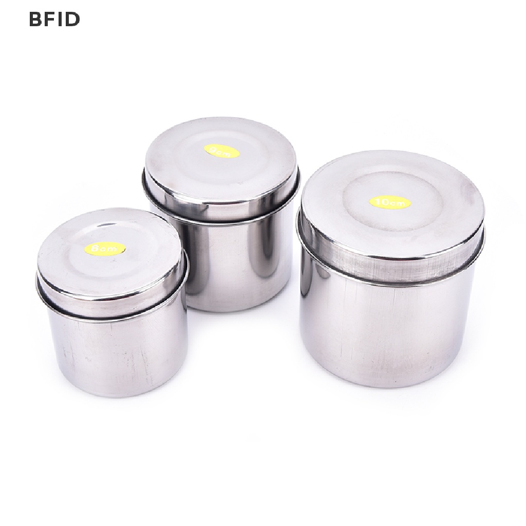 [BFID] Tato Stainless Steel Cotton Disinfection Container Canister Alat [ID]