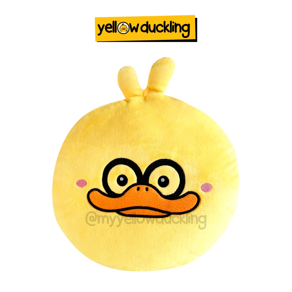 BONEKA - BANTAL BULAT ITIK KACAMATA - YELLOW DUCKLING MR.ITIK - BONEKA PLUSHIE BESAR BANTAL TIDUR BA