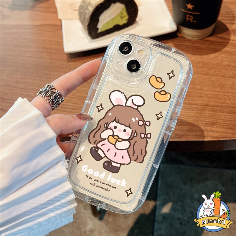 Soft Case Silikon Motif Kartun Perempuan Untuk iPhone 14 13 12 11 Pro Max X Xr Xs Max 8 7 6 6s Plus SE 2020