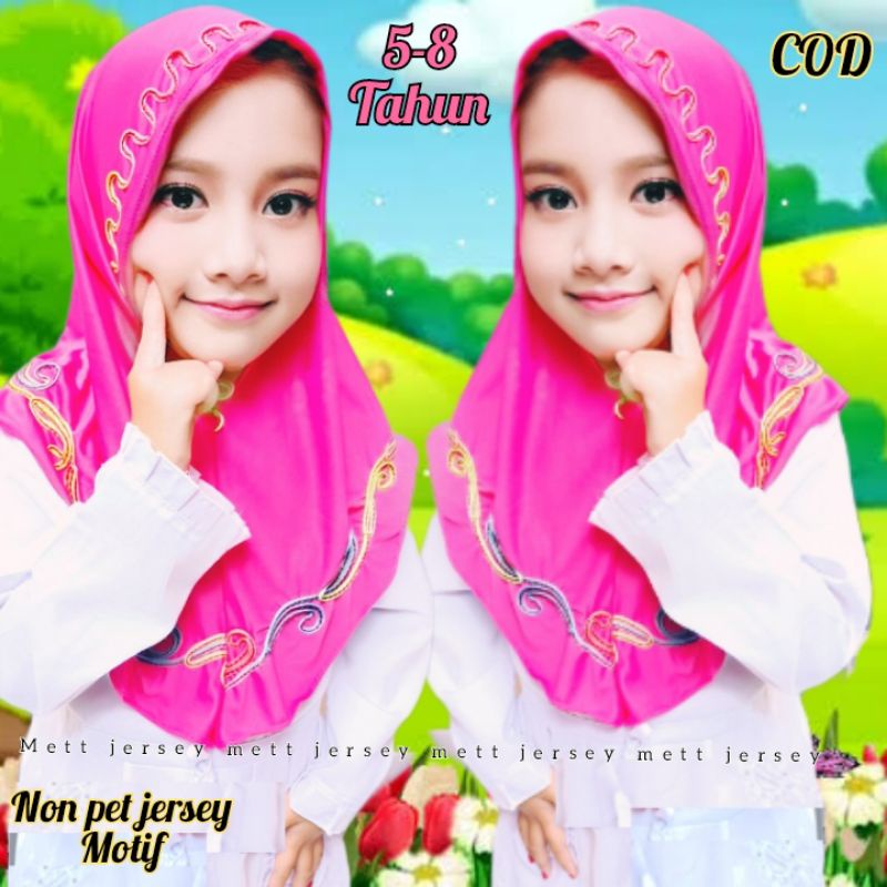 Jilbab anak non pet Jersey terbaru /kerudung bayi /hijab anak