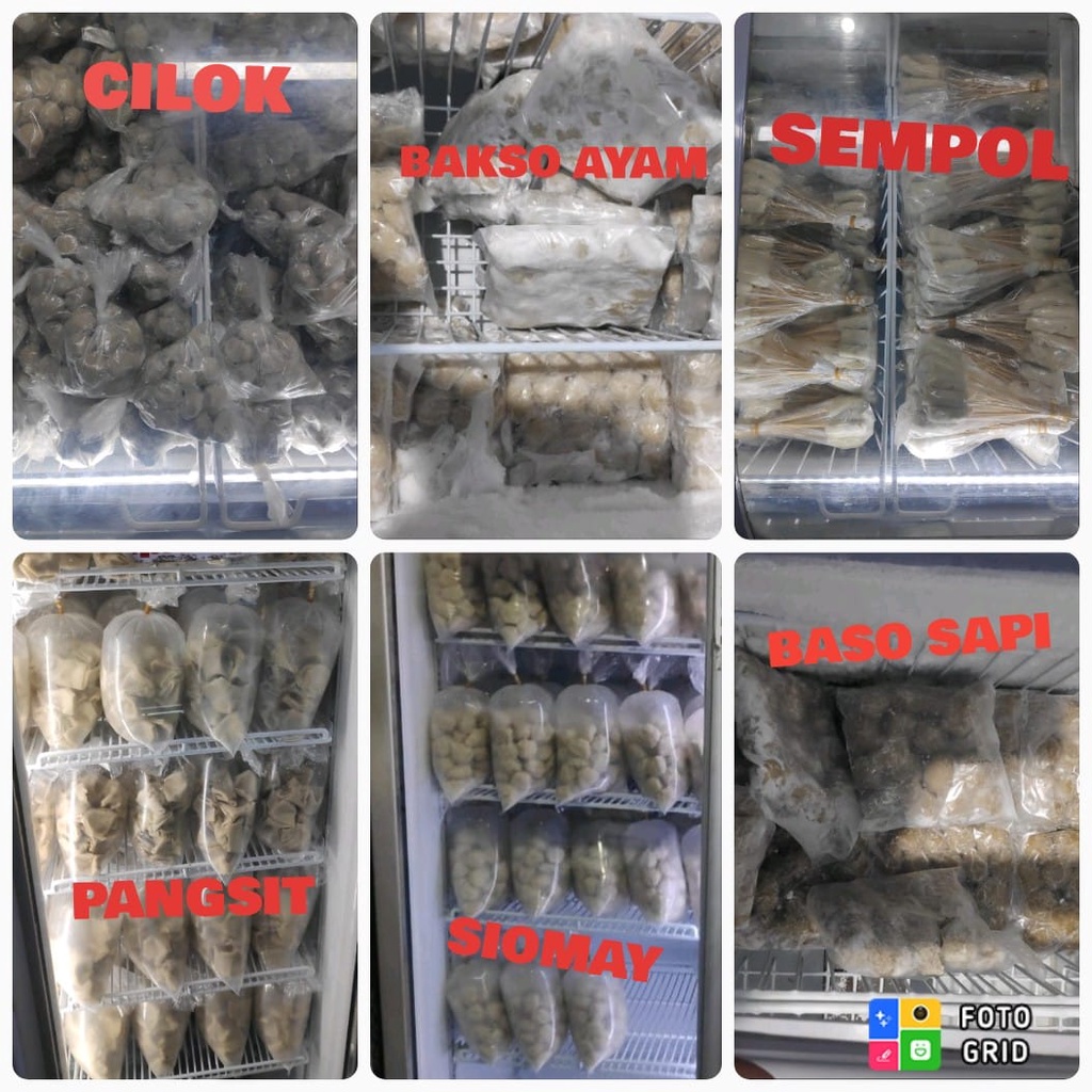 

Siomay, pangsit, cilok,sempol