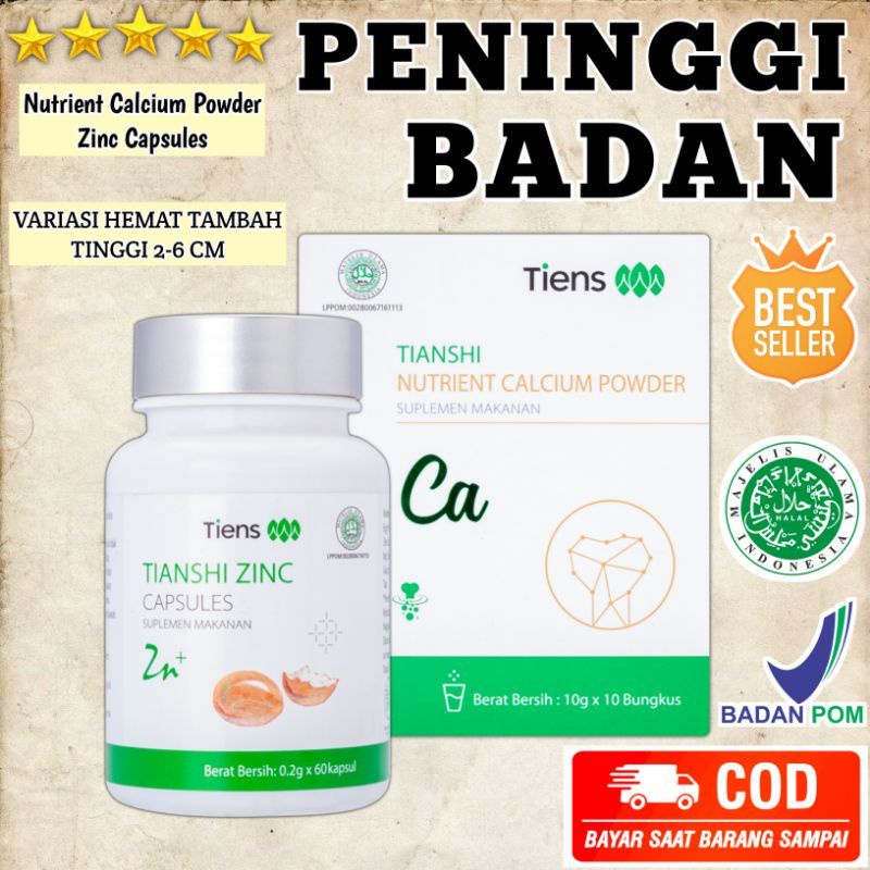 

SUSU PENINGGI BADAN NHCP DAN ZINC CAPSULE