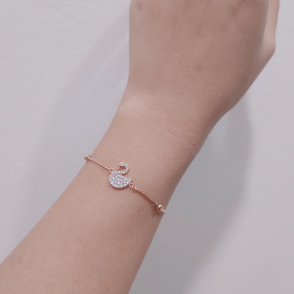 gelang serut swan emas asli UBS