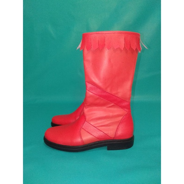 Sepatu mayoret pria warna merah / Sepatu mayoret drumband