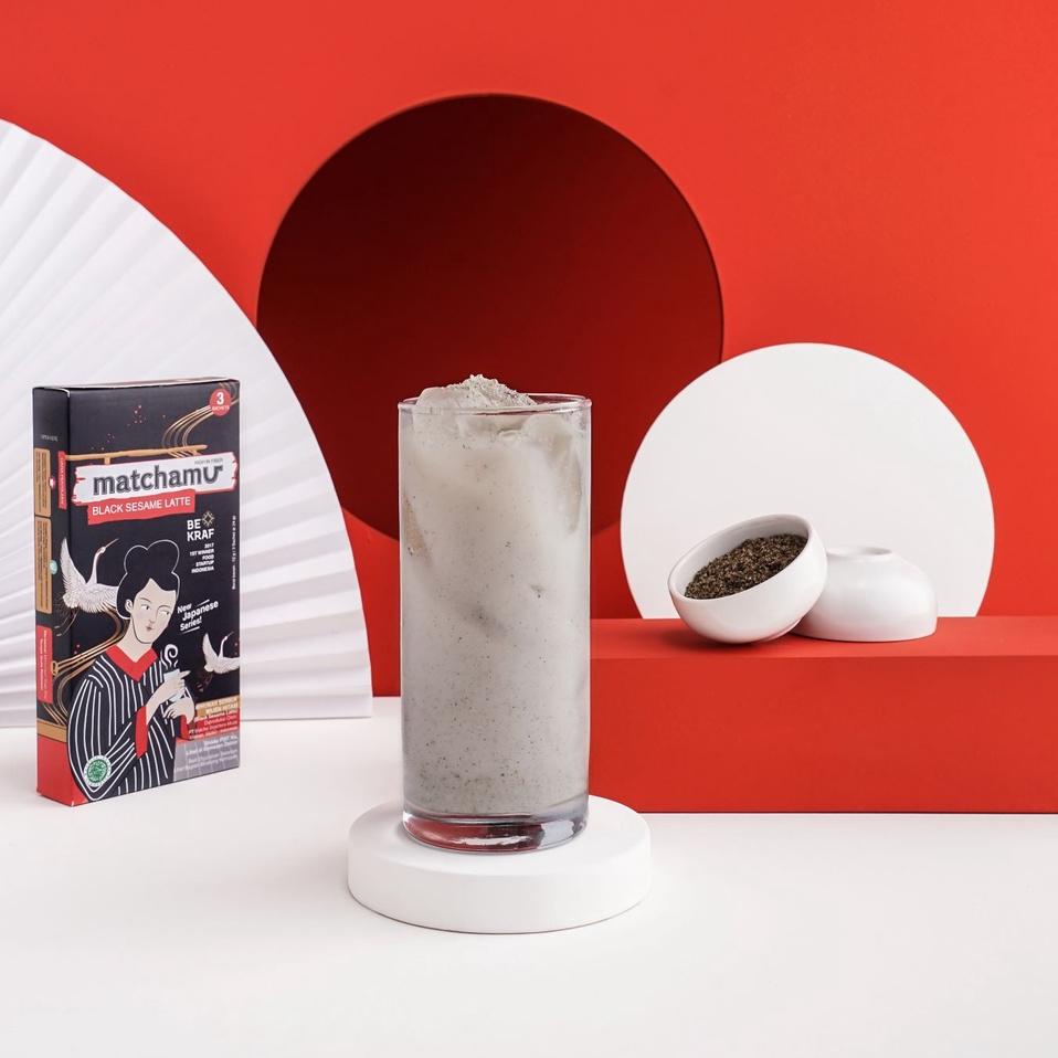 

Kodeq7Q1c Matchamu Black Sesame Latte Box of 3