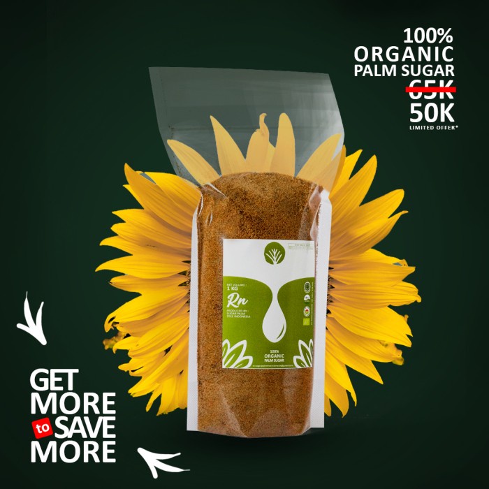 

Gula Aren Bubuk Asli, 1kg - 100% Organik - Tanpa Pemanis Tambahan