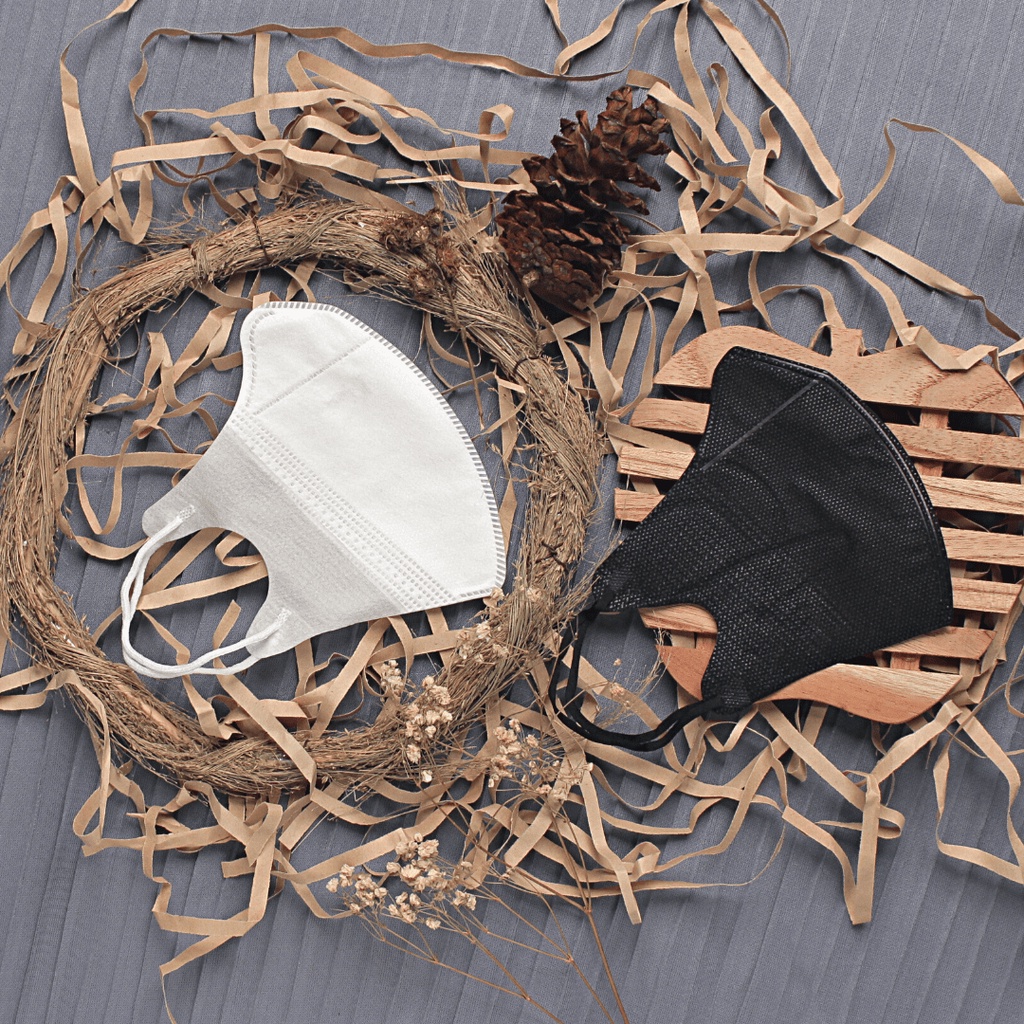 MASKER DUCKBILL 50 Pcs MASKER DUCKBIL 3PLY MIRIP SENSI MIX WARNA WARNI PUTIH DAN HITAM EARLOOP