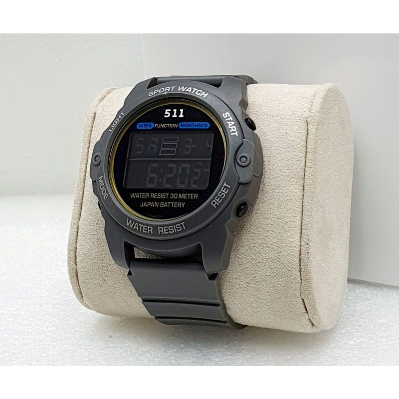 JAM TANGAN PRIA DIGITAL 511 WATER RESIST TALI RUBBER