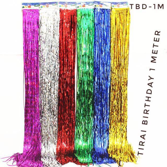 TIRAI RUMBAI PLASTIK/TIRAI RUMBAI PESTA/TIRAI RUMBAI WARNA WARNI/TIRAI RUMBAI FOIL/ FOIL CURTAIN