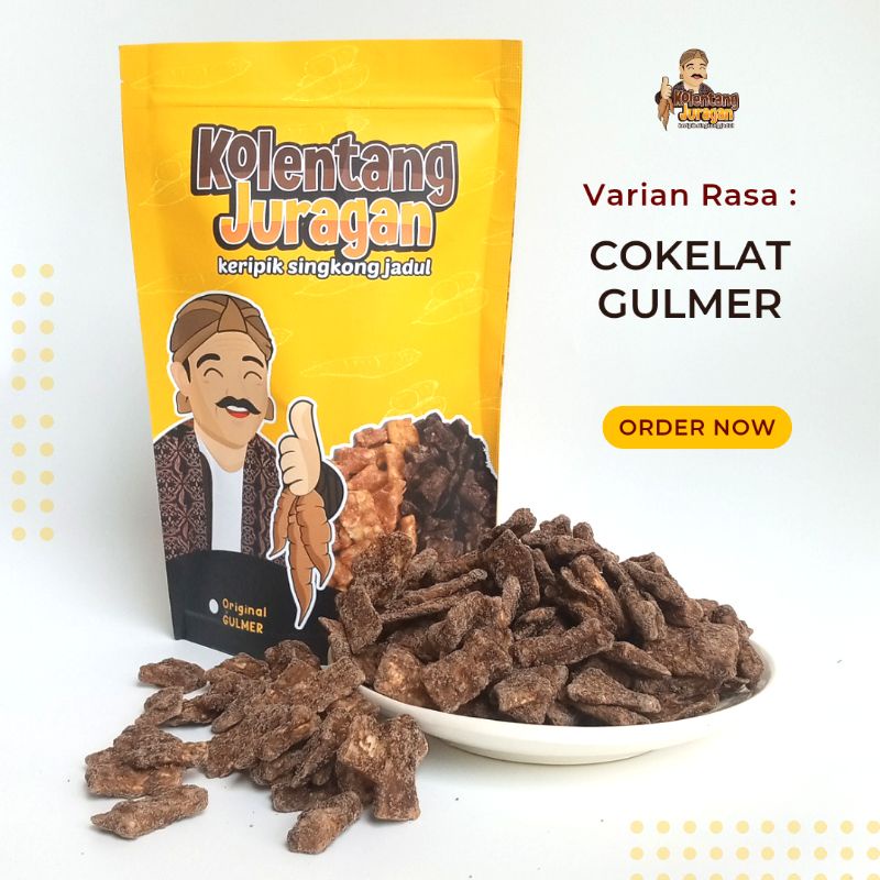 

Kolentang (Keripik Singkong Jadul) Rasa Cokelat Gulmer