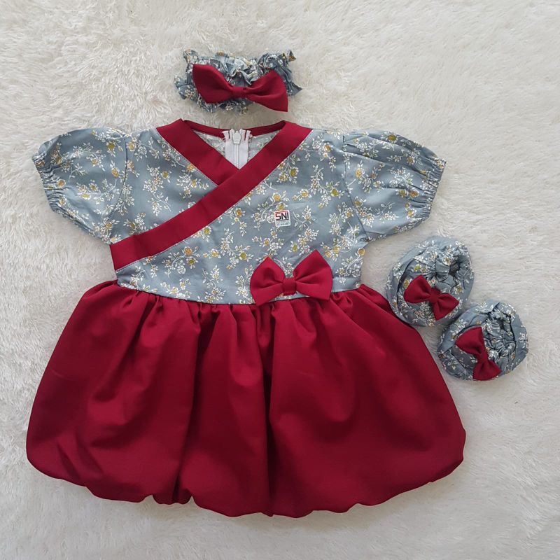 Baju Bayi Blossom 2in1 dress