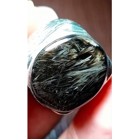 Cincin Bulu Macan Lumajang Basaltic Tiger Glass A418