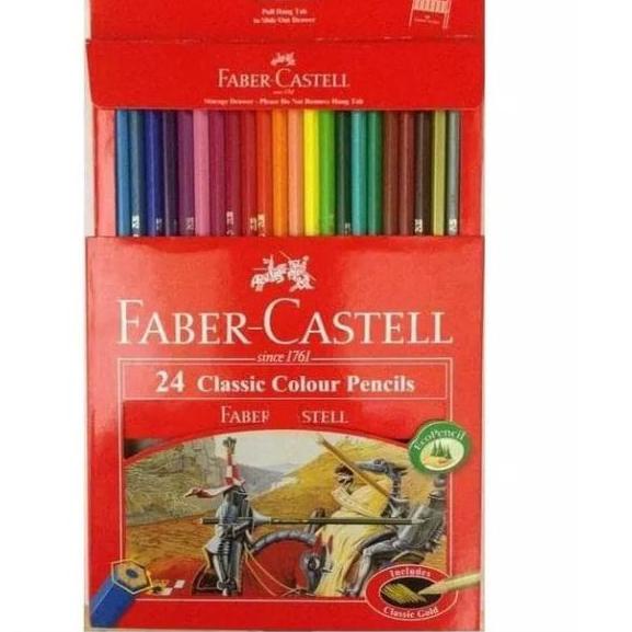 

민 PENSIL WARNA 24 WARNA FABER CASTELL CLASSIC Baru