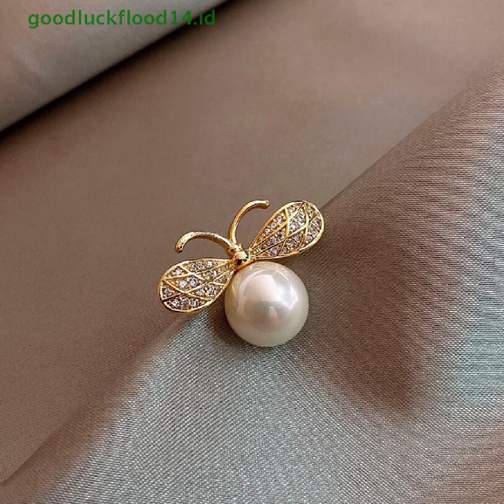 [GOOGFOUR] Bros Matahari Lebah Kecil Lucu Untuk Wanita Mutiara Jantung Broche Pin Hadiah Rhinestones Bros Teman Pesta Anti Luntur Gesper Bros Perhiasan Hadiah [TOP]