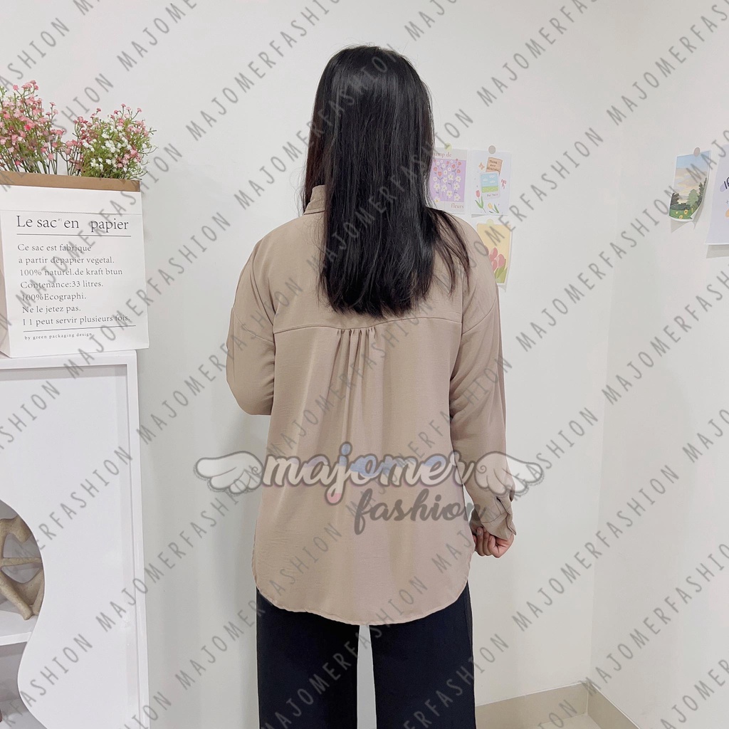 MAJOMER | ESSY SHIRT - KEMEJA BASIC WANITA