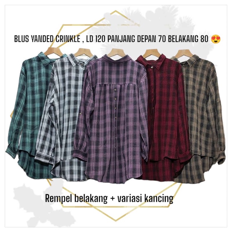 Blus Crinkel Kotak Oversize