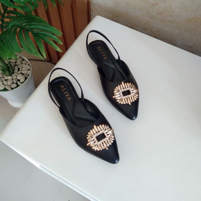 Aliyashoes Flat Mules Kayana