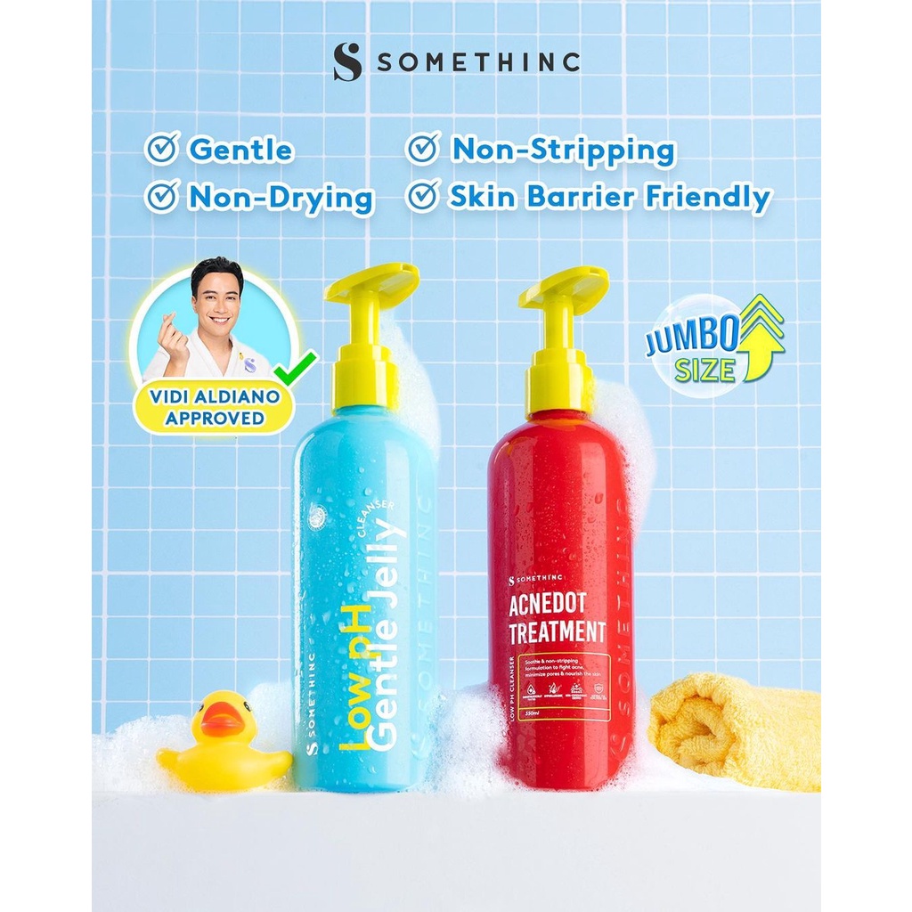 SOMETHINC 𝗟𝗼𝘄 𝗽𝗛 𝗚𝗲𝗻𝘁𝗹𝗲 𝗝𝗲𝗹𝗹𝘆 𝗖𝗹𝗲𝗮𝗻𝘀𝗲𝗿 350ML | SOMETHINC 𝗔𝗰𝗻𝗲𝗱𝗼𝘁 𝗧𝗿𝗲𝗮𝘁𝗺𝗲𝗻𝘁 𝗖𝗹𝗲𝗮𝗻𝘀𝗲𝗿 350ML