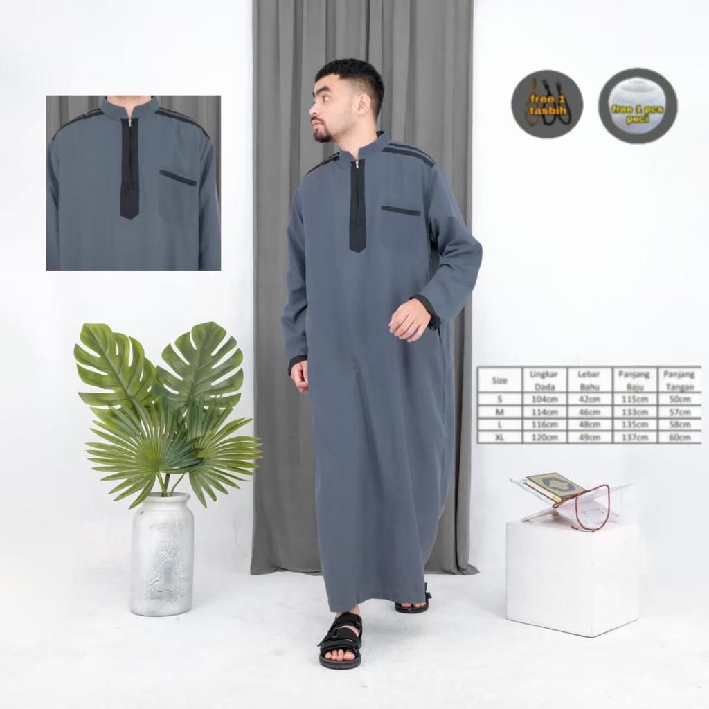 [BISA COD] New Promo Jubah Gamis Pria Lengan Panjang Model Pakistan Terbaru 2023 / Baju Koko Jubah P