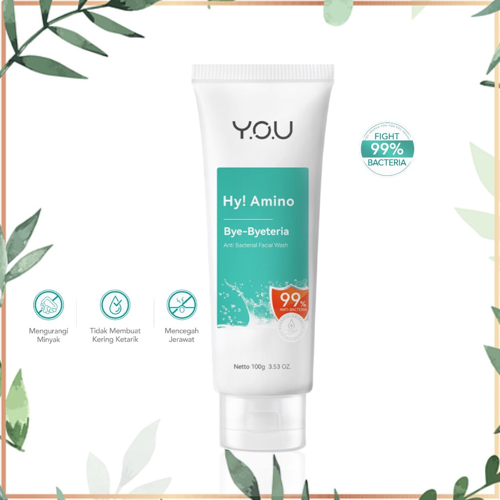 YOU Hy! Amino Facial Wash | Oil Control, Hydrating, Brightening, Anti-Acne